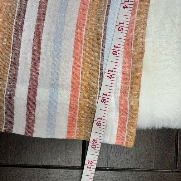 Anthropologie Cloth & Stone Halter Linen Blend Striped Jumpsuit Romper Sz Small - Picture 8 of 13